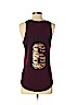 Victoria's Secret Pink Burgundy Sleeveless T-Shirt Size S - photo 2