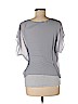 Express 100% Rayon Gray Short Sleeve Blouse Size M - photo 2