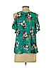 Chip & Pepper 100% Rayon Teal Short Sleeve Blouse Size S - photo 2