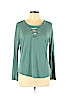 Mudd Teal Long Sleeve Top Size XL - photo 1