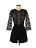 ERIN Erin Fetherston Black Romper Size 6 - photo 1