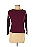 Eileen Fisher 100% Merino Wool Burgundy Long Sleeve Top Size M - photo 1
