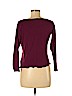 Eileen Fisher 100% Merino Wool Burgundy Long Sleeve Top Size M - photo 2