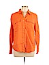 Lauren by Ralph Lauren 100% Linen Orange Long Sleeve Button-Down Shirt Size 1X - photo 1