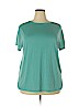 Woman Within Teal Short Sleeve T-Shirt Size 18 (L) - photo 1
