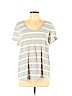 Ann Taylor LOFT 100% Cotton Ivory Short Sleeve T-Shirt Size XL - photo 1