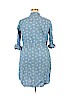 Old Navy 100% Cotton Blue Casual Dress Size XL - photo 2