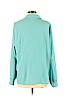 East 5th 100% Polyester Teal Long Sleeve Button-Down Shirt Size XL - photo 2