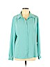 East 5th 100% Polyester Teal Long Sleeve Button-Down Shirt Size XL - photo 1