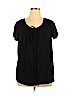 Old Navy 100% Polyester Black Short Sleeve Blouse Size XL - photo 1