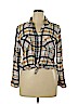 Maurices 100% Rayon Yellow Long Sleeve Button-Down Shirt Size XL - photo 1