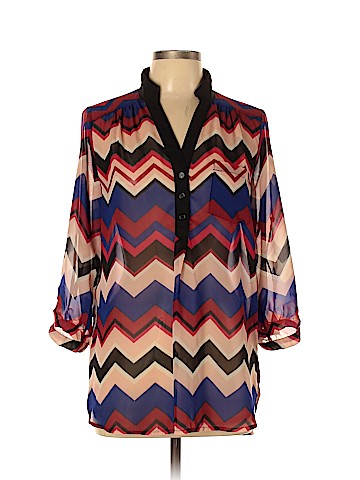 Sequin Hearts Long Sleeve Blouse (view 1)