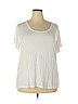 Ava & Viv White Short Sleeve T-Shirt Size 2X - photo 1
