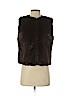 Donna Salyers' Fabulous Furs 100% Acrylic Brown Faux Fur Vest Size XS - photo 1