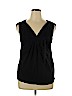 BCBGMAXAZRIA Black Short Sleeve Top Size L - photo 1