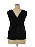 BCBGMAXAZRIA Black Short Sleeve Top Size L - photo 2