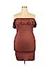 HAUTE FOX Brown Casual Dress Size 2X - photo 1