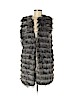 Zara Gray Faux Fur Vest Size M - photo 1