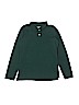 Lands' End 100% Cotton Green Long Sleeve Polo Size 14 - photo 1