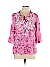 Charter Club 100% Rayon Pink 3/4 Sleeve Blouse Size L (petite) - photo 1