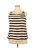 Ann Taylor LOFT Tan Sleeveless Blouse Size XL - photo 1