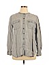 Ann Taylor LOFT Gray Long Sleeve Blouse Size XL - photo 1