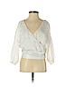 Babaton 100% Polyester White Long Sleeve Blouse Size XXS - photo 1