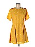 Abercrombie & Fitch 100% Viscose Yellow Casual Dress Size M (petite) - photo 1