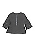 Hannah Banana 100% Cotton Gray Long Sleeve Top Size 10 - photo 2
