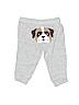 Carter's 100% Cotton Solid Gray Casual Pants 0-3 MO / 3 MO - photo 2