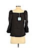 Hayden 100% Polyester Black Long Sleeve Top Size S - photo 2