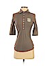 Goode Rider Gray 3/4 Sleeve Henley Size XS - photo 1