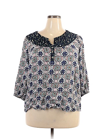 Skies Are Blue 3/4 Sleeve Blouse (view 1)