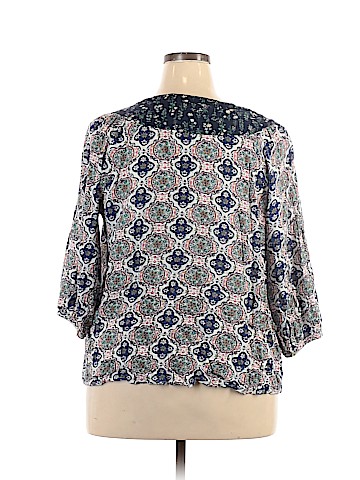 Skies Are Blue 3/4 Sleeve Blouse (view 2)