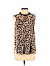 Vince Camuto 100% Polyester Tan Sleeveless Blouse Size XS - photo 1