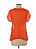 Yoana Baraschi 100% Polyester Orange Short Sleeve Blouse Size M - photo 2