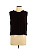 Eileen Fisher Burgundy Sleeveless Blouse Size L - photo 1