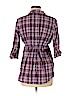 Oh Baby By Motherhood 100% Cotton Purple 3/4 Sleeve Button-Down Shirt Size M - photo 2