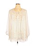 Style&Co 100% Polyester White Long Sleeve Blouse Size 1X - photo 1