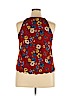 New Look Burgundy Sleeveless Blouse Size 18 - photo 2
