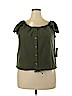 a.n.a. A New Approach Green Short Sleeve Blouse Size XXL - photo 1