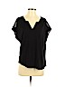 Gerard Darel 100% Viscose Black Short Sleeve Top Size Sm (2) - photo 1