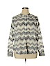 J. Crew Factory Store 100% Polyester Ivory Long Sleeve Blouse Size XL - photo 1