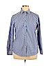Jones Studio 100% Cotton Blue Long Sleeve Button-Down Shirt Size XL - photo 1