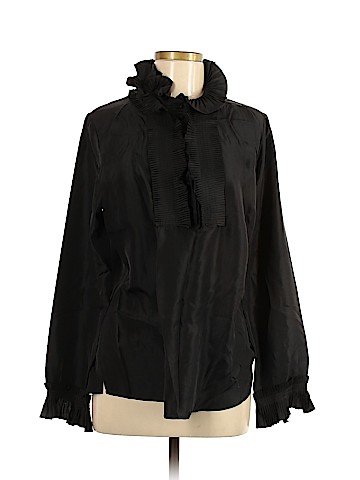 Soft Surroundings Long Sleeve Silk Top (view 1)