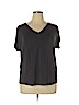 Papermoon Gray Short Sleeve Top Size XL - photo 1