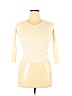 Ann Taylor 100% Wool/laine Ivory Wool Pullover Sweater Size L (petite) - photo 1