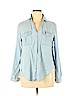 Thread & Supply 100% Lyocell Blue Long Sleeve Button-Down Shirt Size XL - photo 1