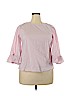 Paraphrase 100% Polyester Pink 3/4 Sleeve Blouse Size XL - photo 1