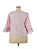 Paraphrase 100% Polyester Pink 3/4 Sleeve Blouse Size XL - photo 2